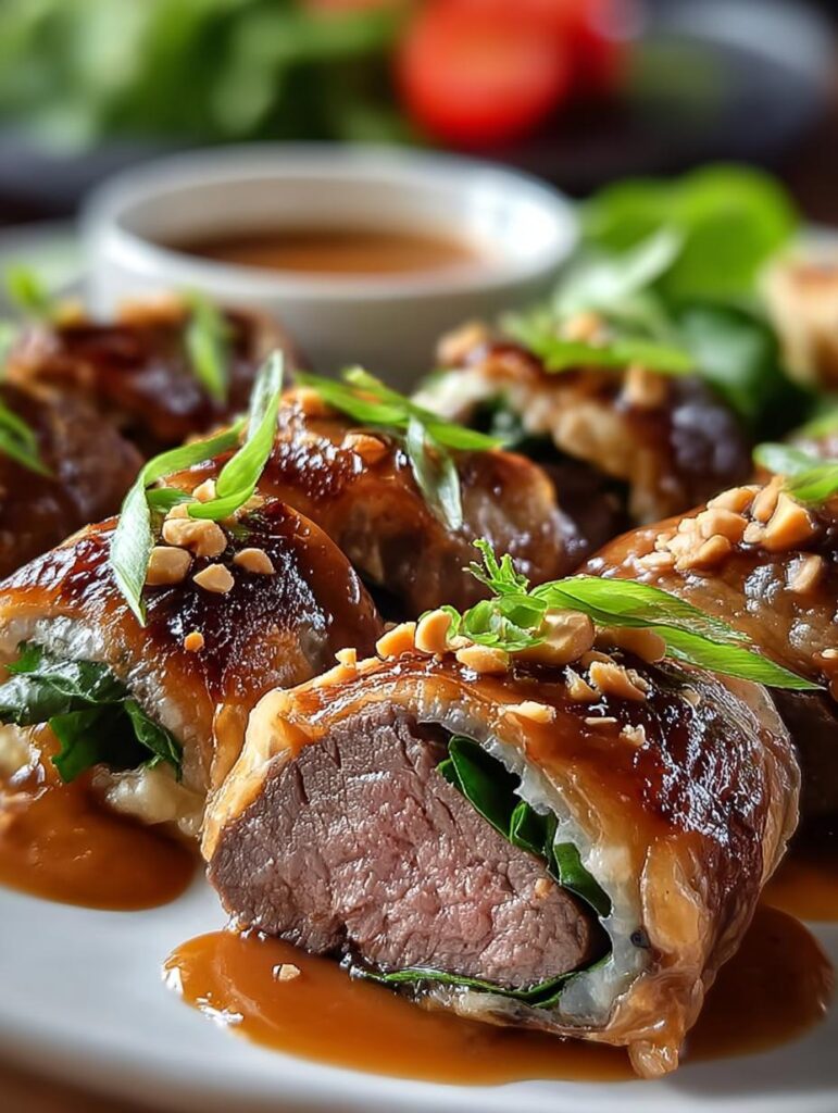Beef Rolls with Peanut