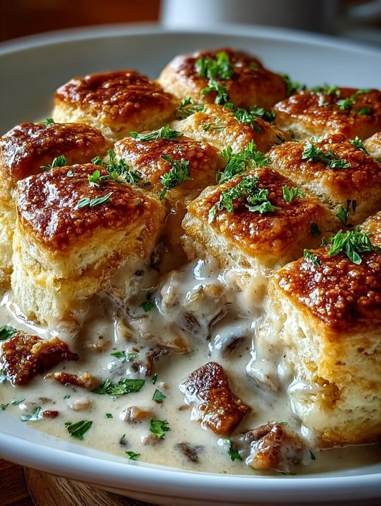 Biscuits Gravy Bake