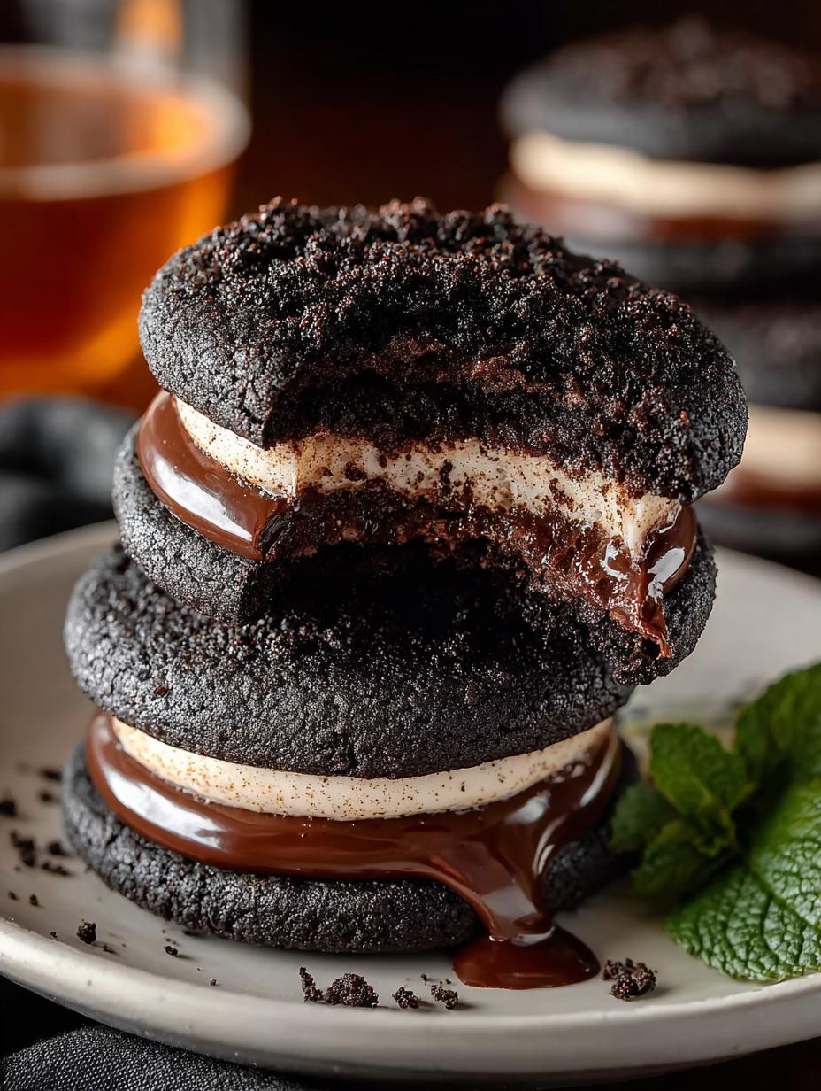 Black Velvet Cheesecake Cookies