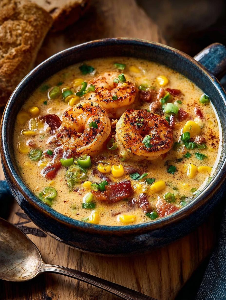 Blackened Shrimp Corn Chowder: 5 Reasons to Love It - Blackened Shrimp Corn Chowder - additional detail