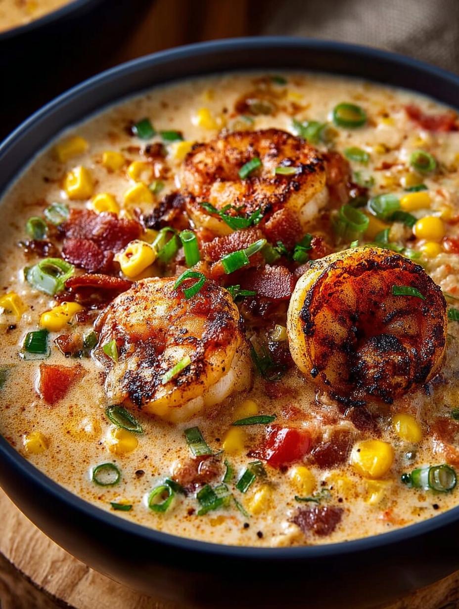 Blackened Shrimp Corn Chowder