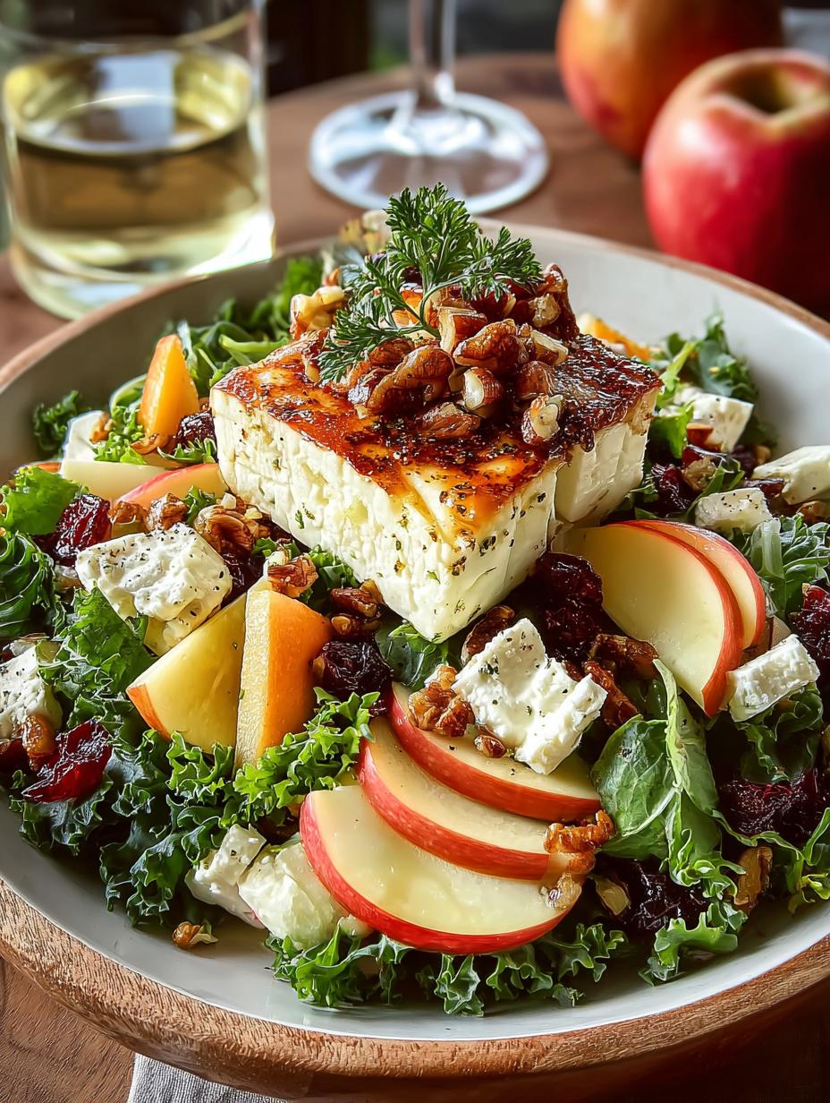 Brie Cheddar Apple Salad