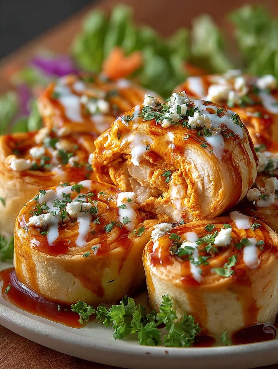 Delicious Buffalo Chicken Roll Ups for Game Day 5 Delicious Buffalo Chicken Roll Ups for Game Day - Buffalo Chicken Roll Ups - main visual representation