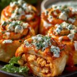 Buffalo Chicken Roll Ups