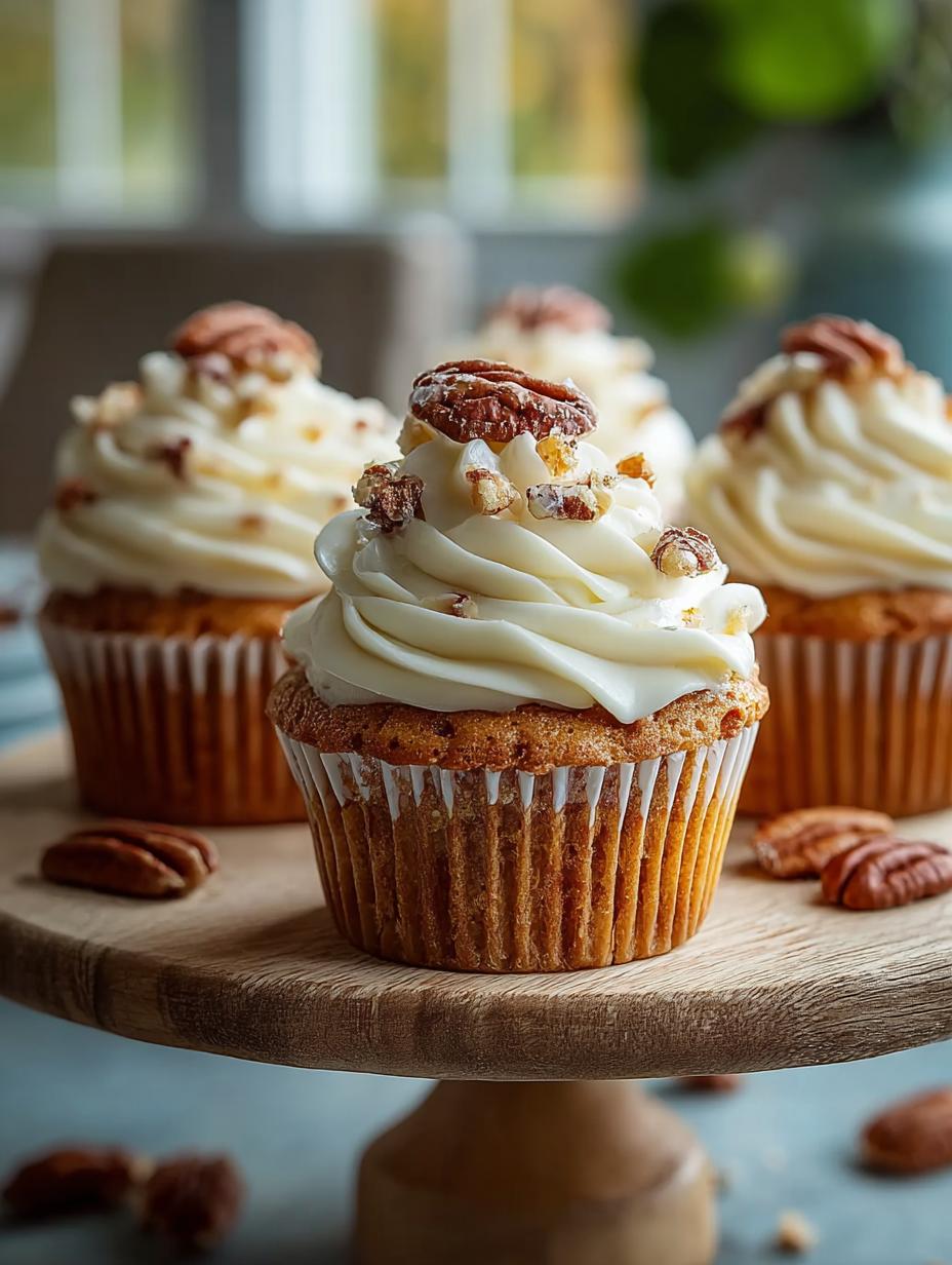 Butter Pecan Cupcakes with Caramel Filling for Sweet Moments - Butter Pecan Cupcakes with - additional detail