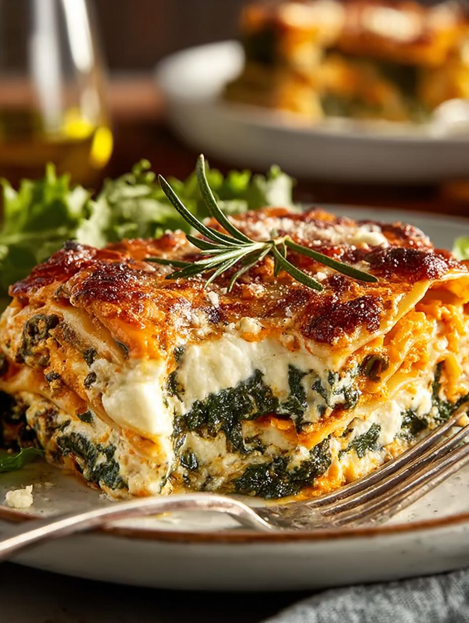 Butternut Squash Spinach Lasagna: 7 Comforting Layers - Butternut Squash Spinach Lasagna - additional detail