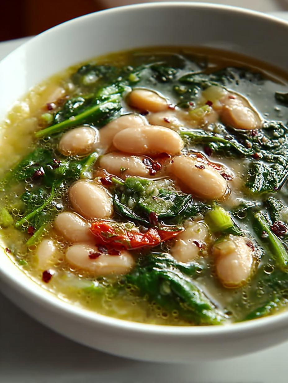 Cannellini Bean Spinach Soup