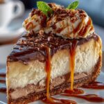 Caramel Chocolate Coffee Cheesecake