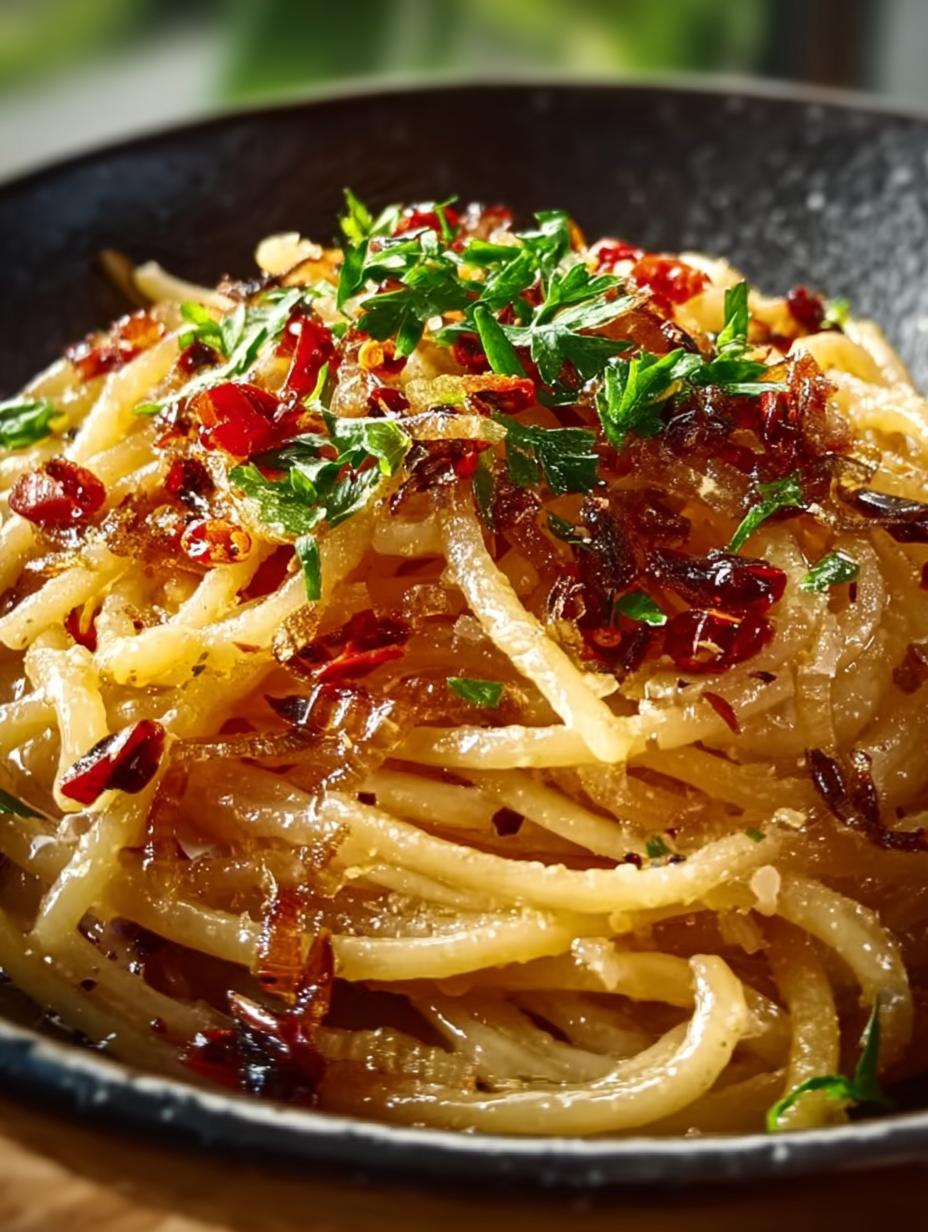 Caramelized Onion Pasta with
