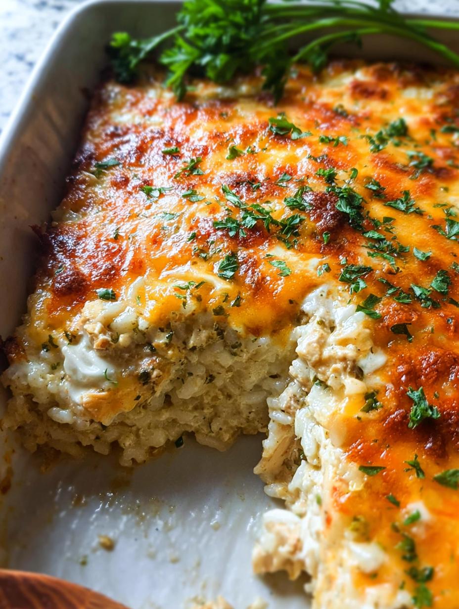 Legendary Cheesy Chicken Rice Casserole for 1 night - Cheesy Chicken Rice Casserole - additional detail