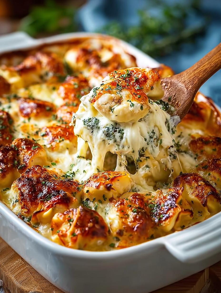 Cheesy Chicken Tortellini Bake: 2 Steps to Comfort Food 5 Cheesy Chicken Tortellini Bake: 2 Steps to Comfort Food - Cheesy Chicken Tortellini Bake - main visual representation