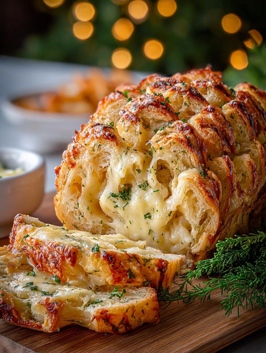 Cheesy Christmas Tree Bread: 1 Magical Holiday Appetizer 8 Cheesy Christmas Tree Bread: 1 Magical Holiday Appetizer - Cheesy Christmas Tree Bread - additional detail