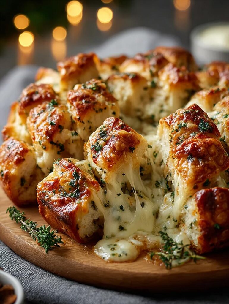 Cheesy Christmas Tree Bread