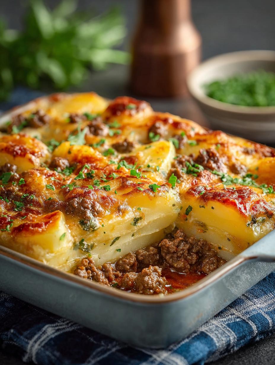 Cheesy Ground Beef Potato Casserole: 6 Reasons to Indulge - Cheesy Ground Beef Potato - additional detail