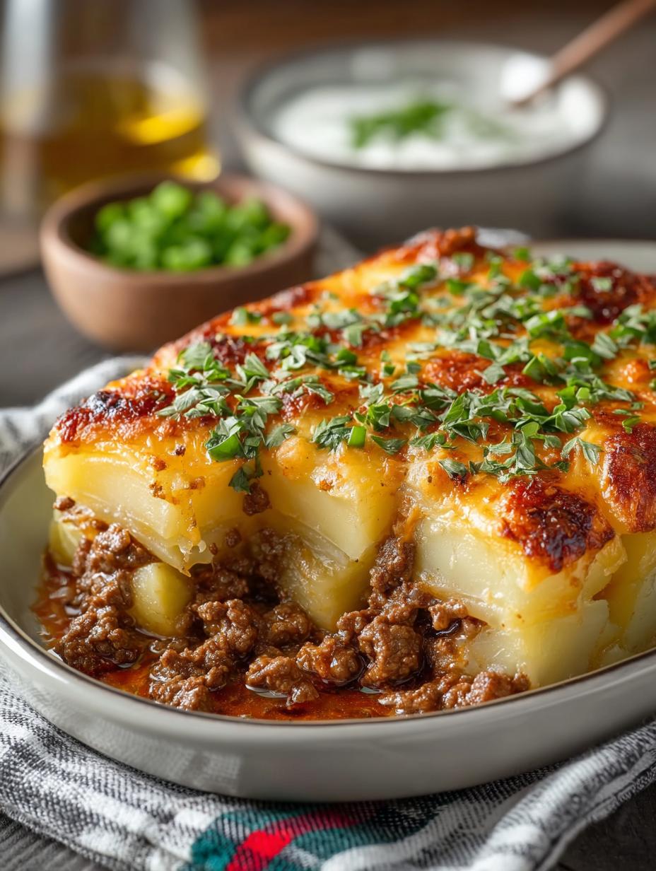 Cheesy Ground Beef Potato