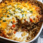 Cheesy Ground Beef Rice