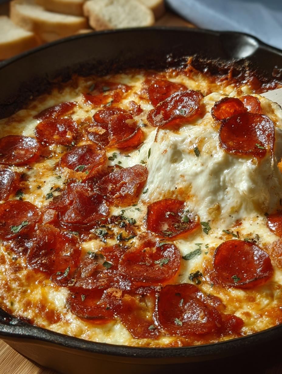 Cheesy Pizza Dip: Must-Try Party Appetizer - Cheesy Pizza Dip - main visual representation