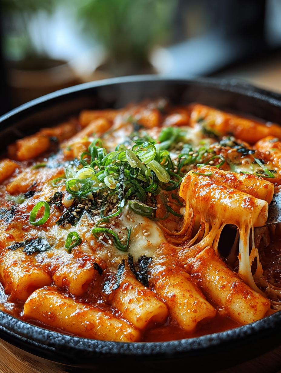 Cheesy Tteokbokki with Spicy Korean Rice Cakes Delight - Cheesy Tteokbokki with Spicy - additional detail