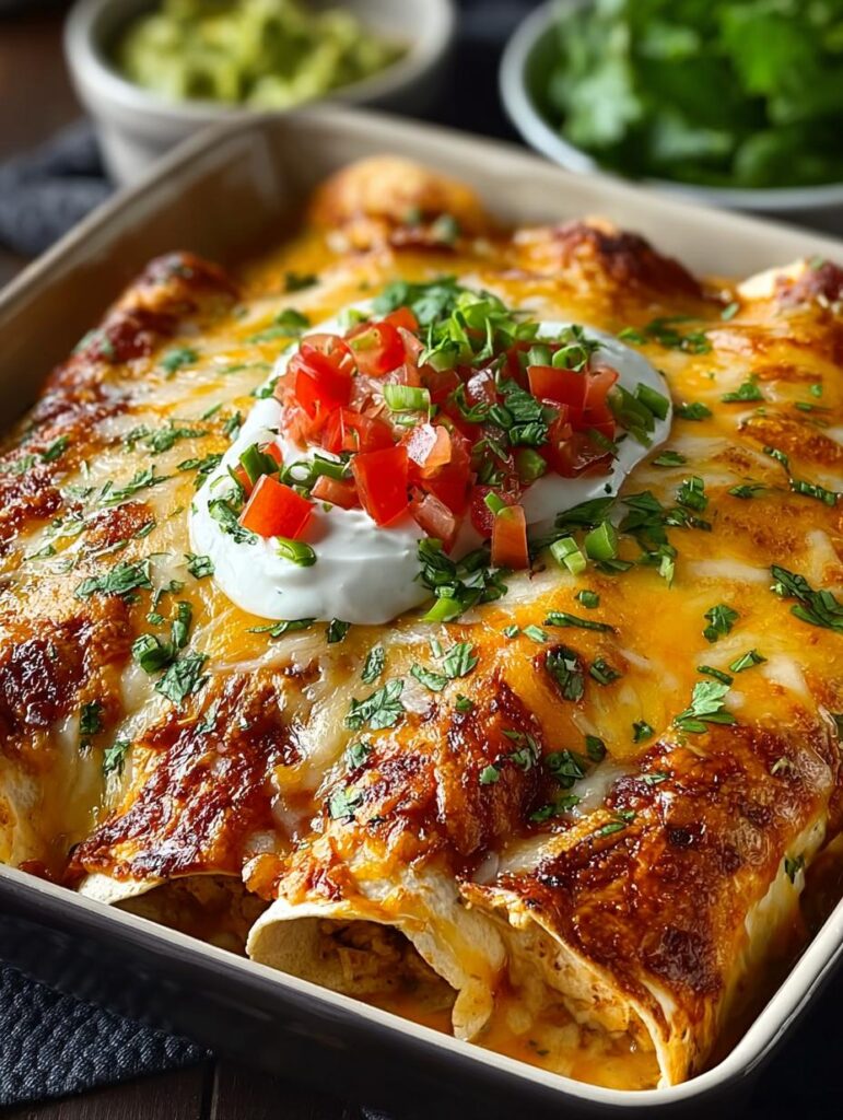 Chicken Cheese Enchiladas with