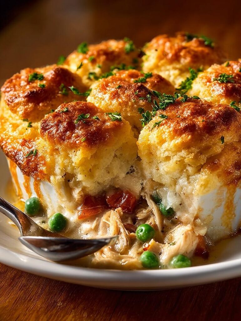 Chicken Cobbler Dinner Casserole