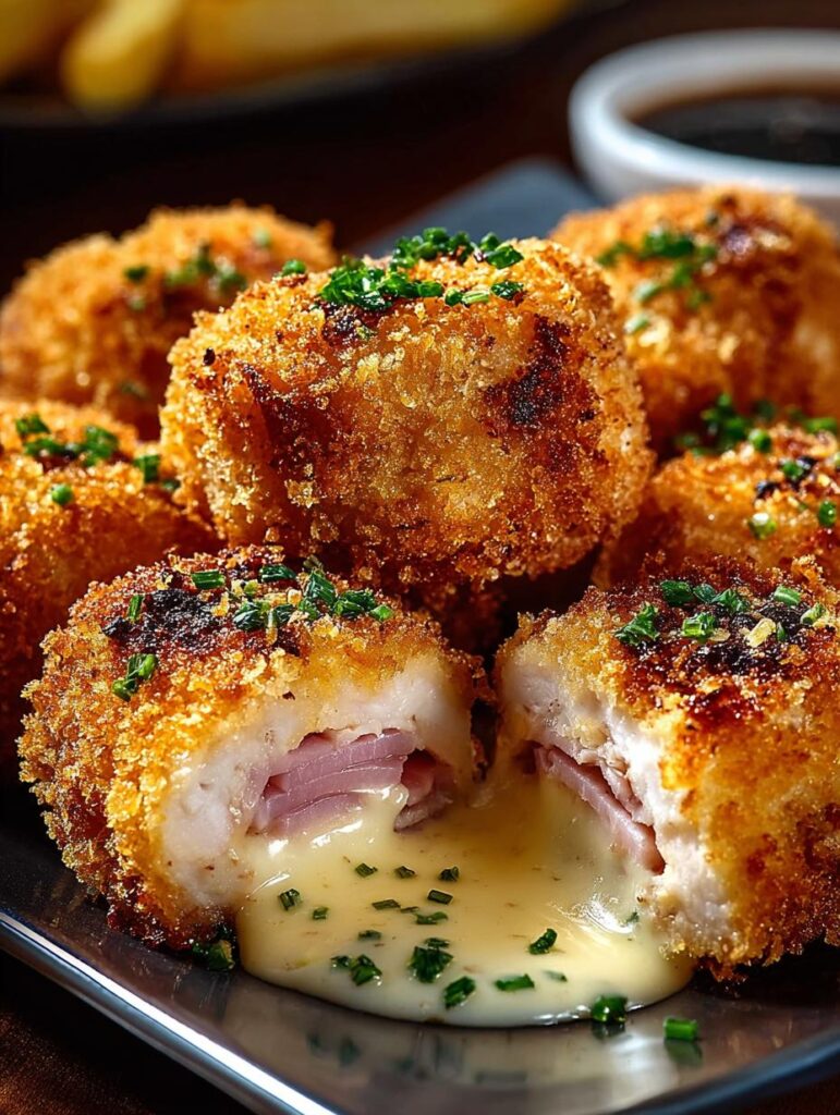 Chicken Cordon Bleu Bites