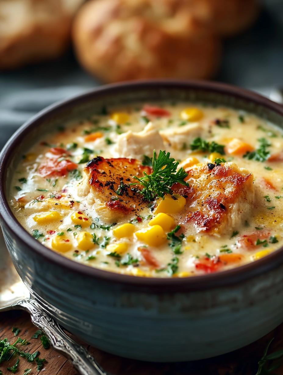 Chicken Corn Chowder: 7 Comforting Secrets for the Best Bowl 6 Chicken Corn Chowder: 7 Comforting Secrets for the Best Bowl - Chicken Corn Chowder - additional detail