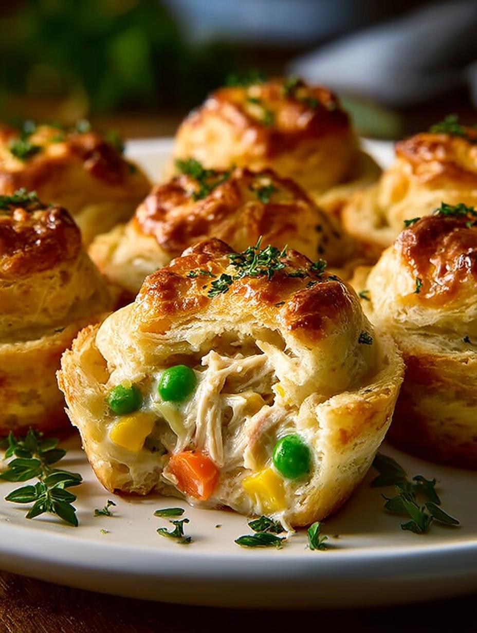 Chicken Pot Pie Bites: 12 Comforting Mini Delights - Chicken Pot Pie Bites - additional detail