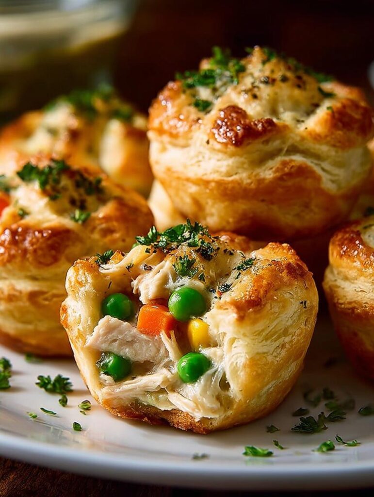 Chicken Pot Pie Bites