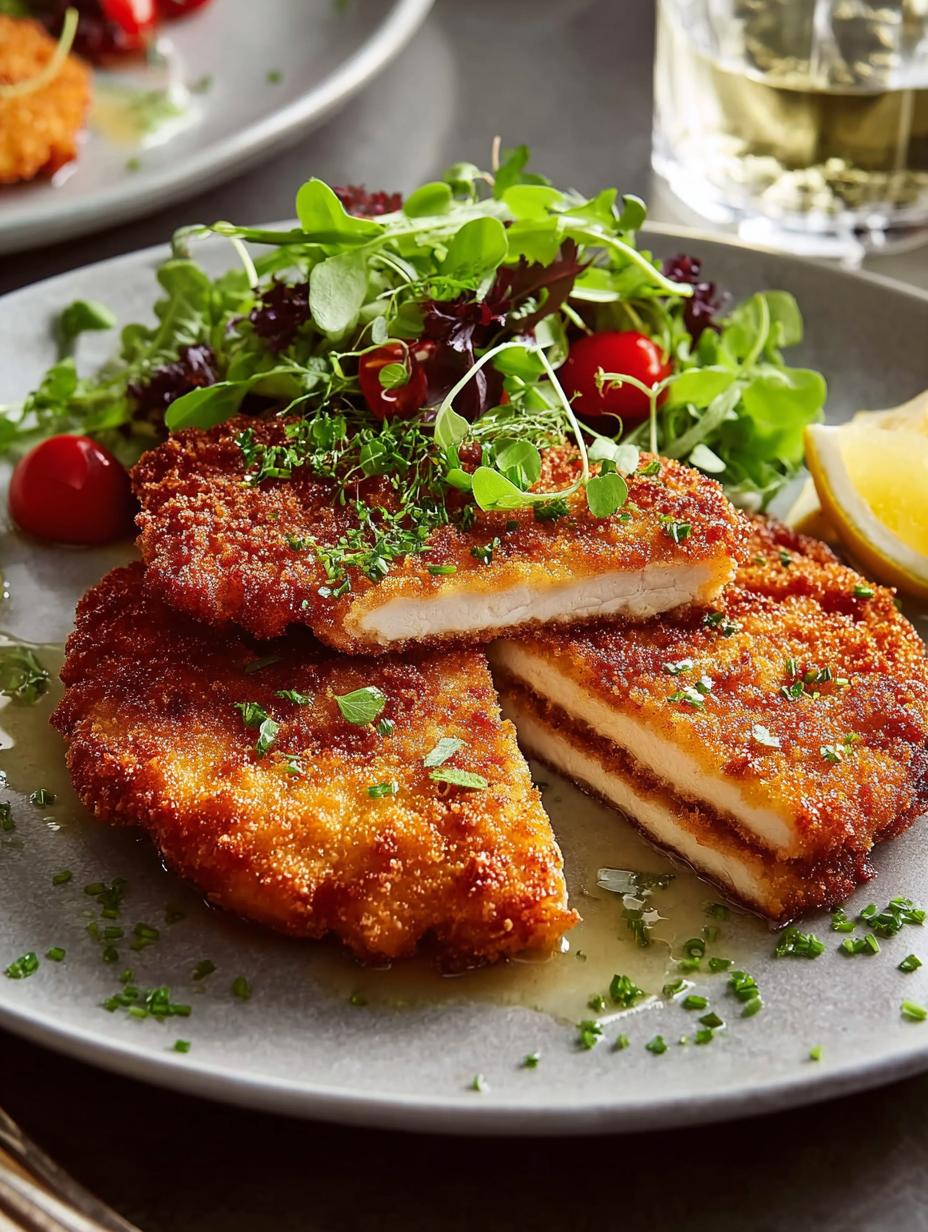 Crispy Chicken Schnitzel That Will Change Your Dinner - Chicken Schnitzel - main visual representation