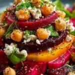 Chickpea Beet Feta Salad