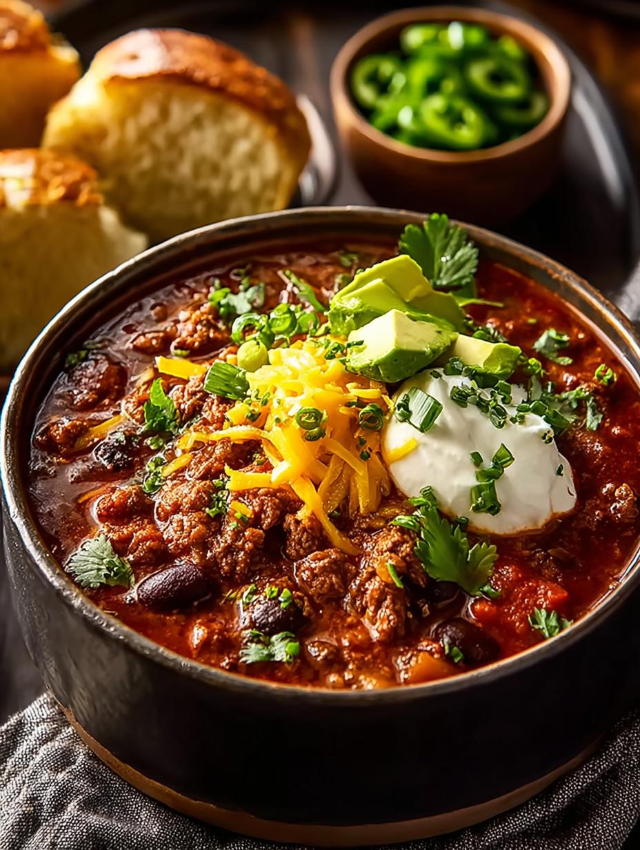 Chipotle Cheddar Beef Chili: 6 Steps to Smoky Perfection 5 Chipotle Cheddar Beef Chili: 6 Steps to Smoky Perfection - Chipotle Cheddar Beef Chili - main visual representation