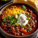 Chipotle Cheddar Beef Chili