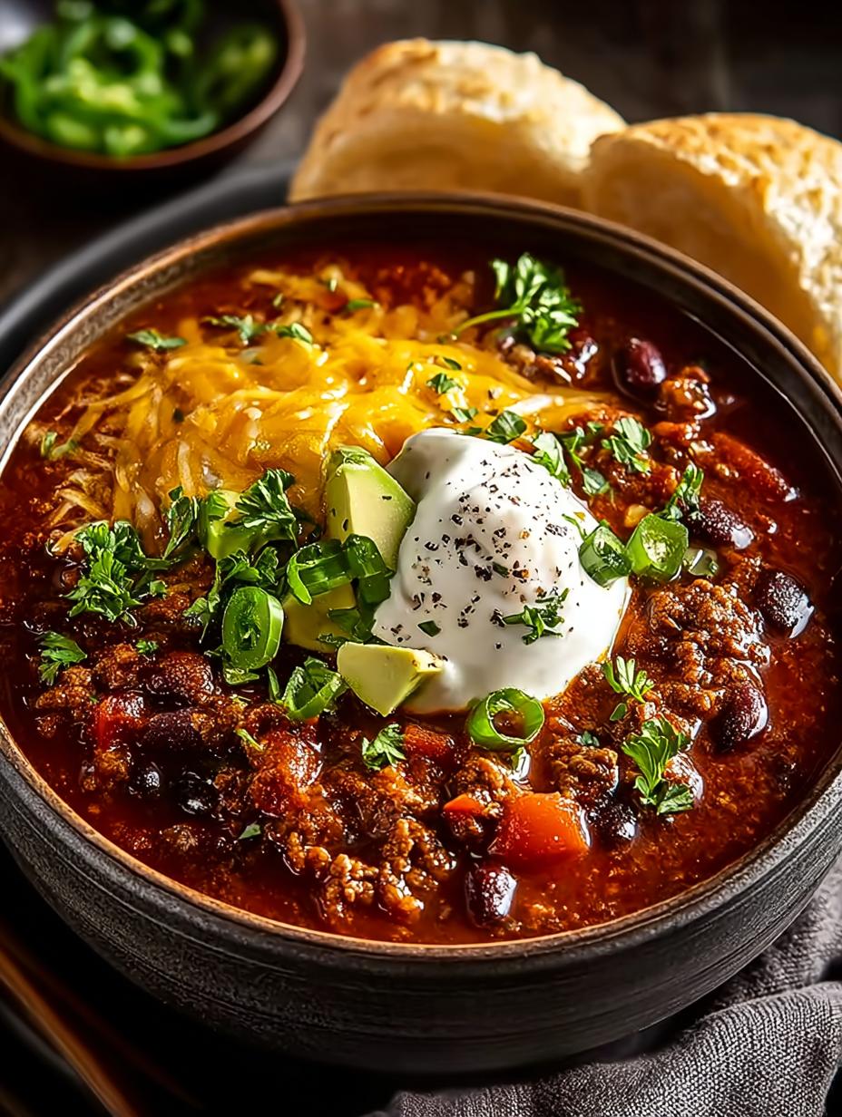 Chipotle Cheddar Beef Chili