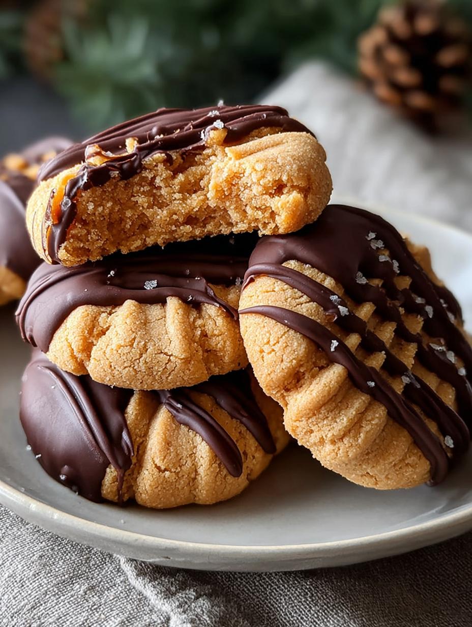 Amazing Chocolate Covered Peanut Butter Cookies: 20 Min Prep 6 Amazing Chocolate Covered Peanut Butter Cookies: 20 Min Prep - Chocolate Covered Peanut Butter - additional detail