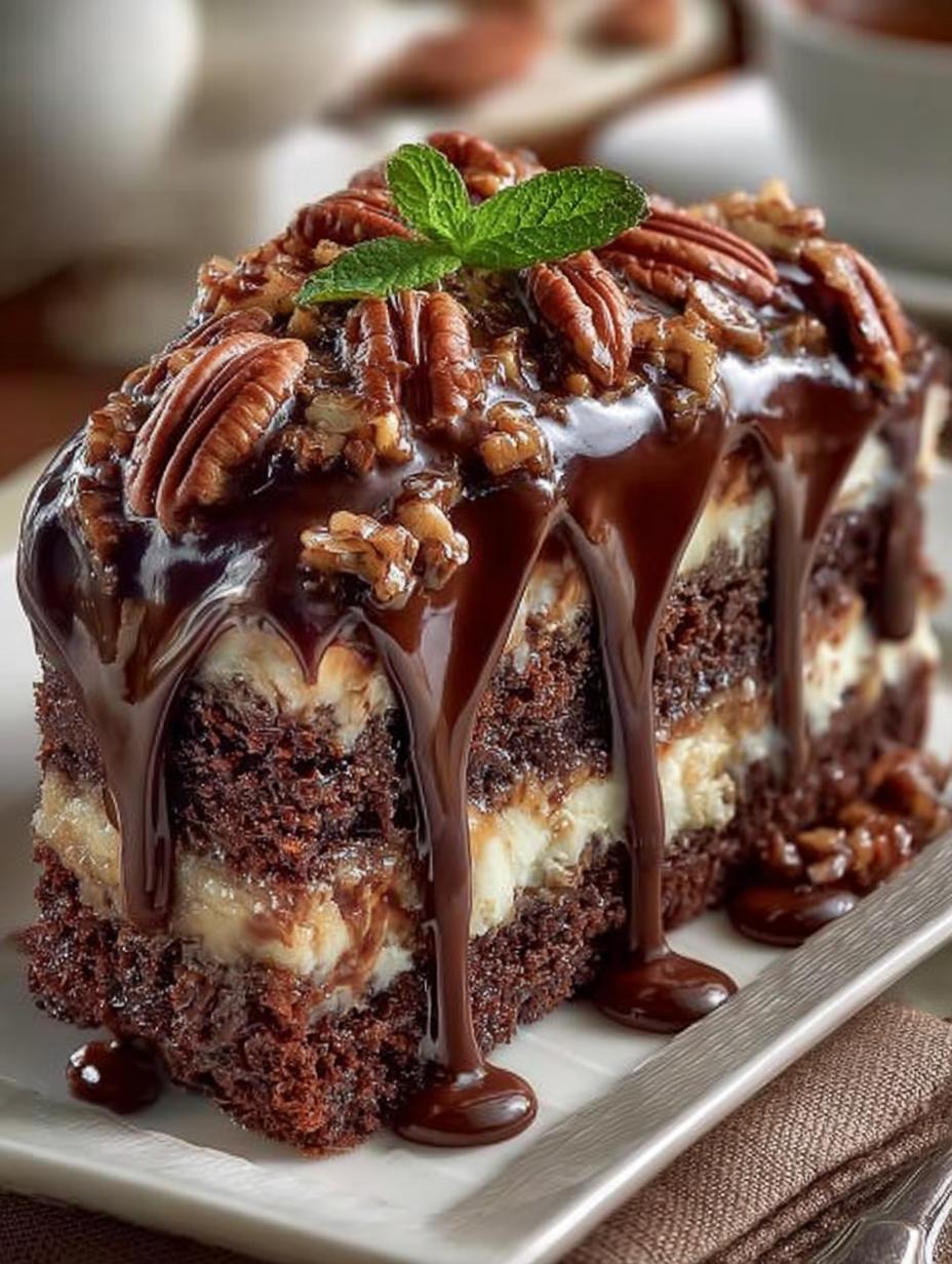 Chocolate Pecan Dream Cake