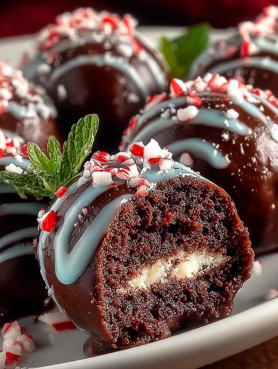 Chocolate Peppermint Brownie Balls: 24 Irresistible Treats 5 Chocolate Peppermint Brownie Balls: 24 Irresistible Treats - Chocolate Peppermint Brownie Balls - main visual representation