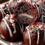 Chocolate Peppermint Brownie Balls