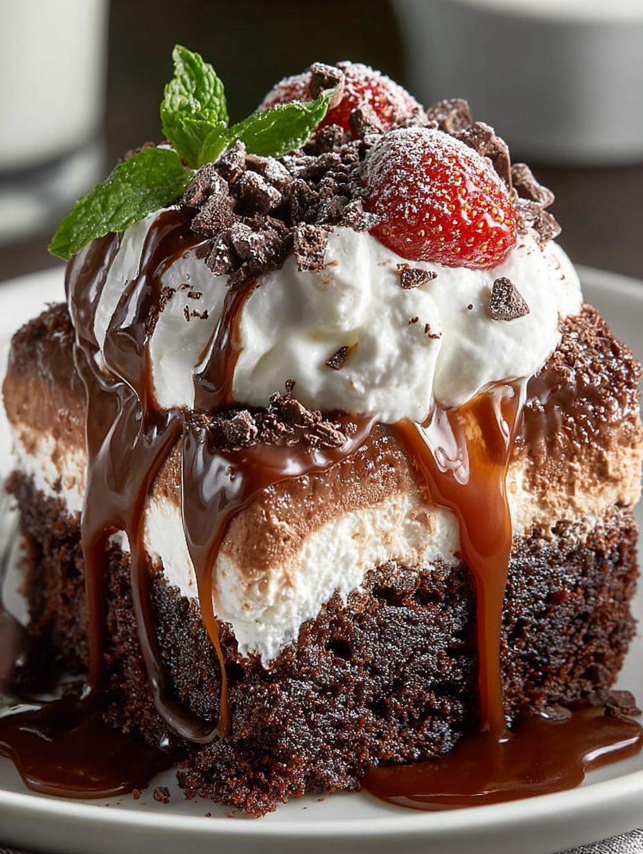 Chocolate Poke Cake with