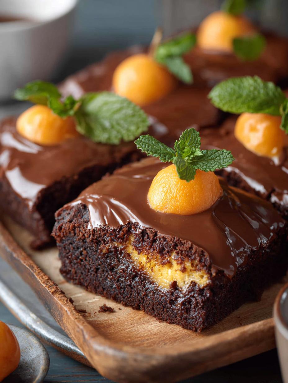 Chocolate Pumpkin Patch Brownie: 12 Indulgent Treats - Chocolate Pumpkin Patch Brownie - additional detail