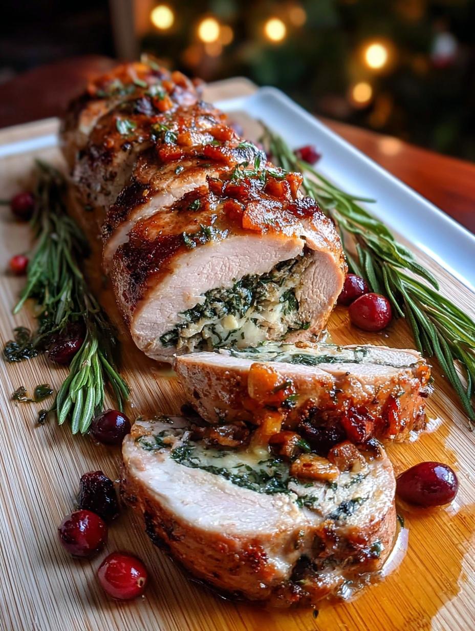 Christmas Stuffed Pork Tenderloin: 1 Festive Feast - Christmas Stuffed Pork Tenderloin - main visual representation
