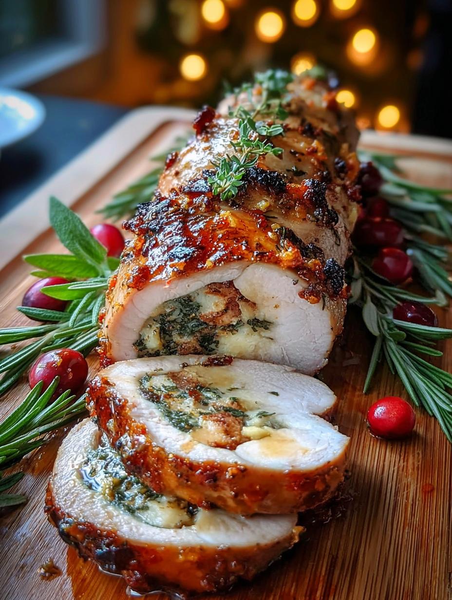 Christmas Stuffed Pork Tenderloin: 1 Festive Feast - Christmas Stuffed Pork Tenderloin - additional detail