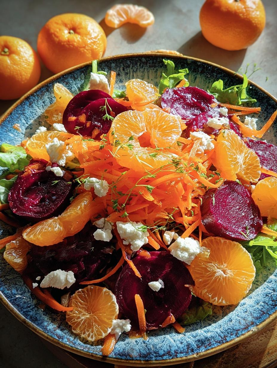 Colorful Tangerine Beet Carrot