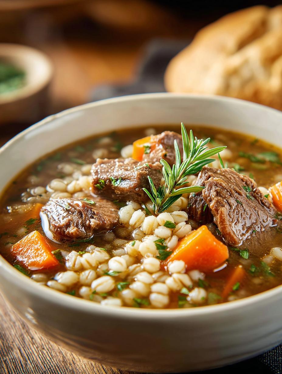 Comforting Beef Barley Soup