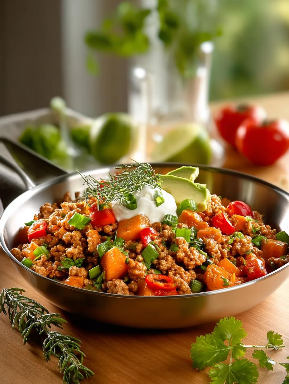 Cozy Ground Turkey Sweet Potato Skillet for Dinner - Cozy Ground Turkey Sweet - additional detail