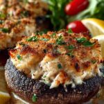 Crab Stuffed Portobello Mushrooms