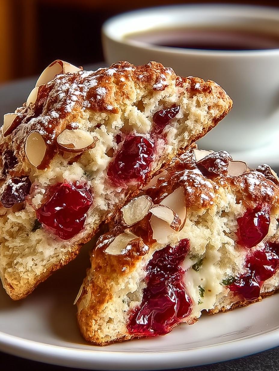 Delicious Cranberry Almond Scones Recipe to Savor 5 Delicious Cranberry Almond Scones Recipe to Savor - Cranberry Almond Scones - main visual representation