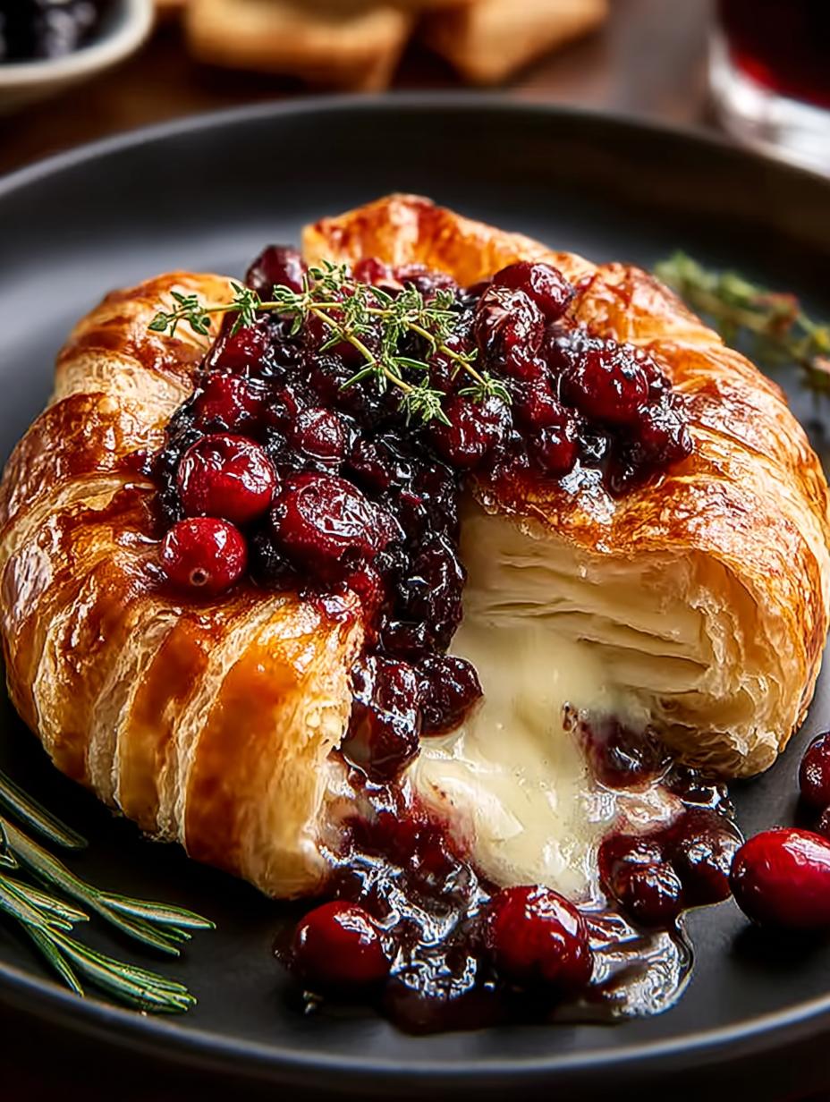 Cranberry Baked Brie: 8 Irresistible Party Bites 5 Cranberry Baked Brie: 8 Irresistible Party Bites - Cranberry Baked Brie - main visual representation