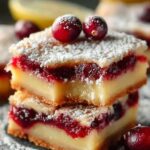 Cranberry Lemon Bars Incredible