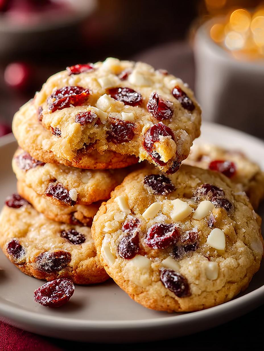 Cranberry Orange Christmas Cookies