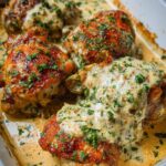Creamy Baked Chicken Thighs